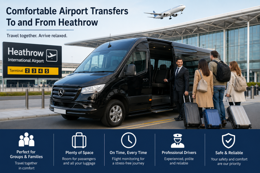 Comfortable transfers to Heathrow Airport